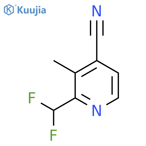 4-Cyano-2-(difluoromethyl)-3-methylpyridine structure
