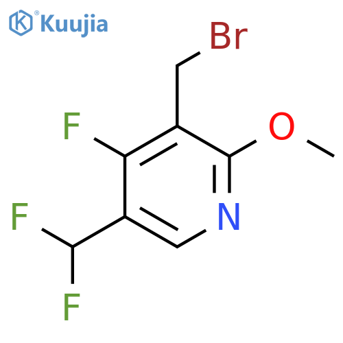 3-(Bromomethyl)-5-(difluoromethyl)-4-fluoro-2-methoxypyridine structure