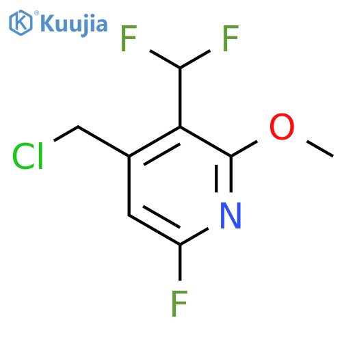 4-(Chloromethyl)-3-(difluoromethyl)-6-fluoro-2-methoxypyridine structure