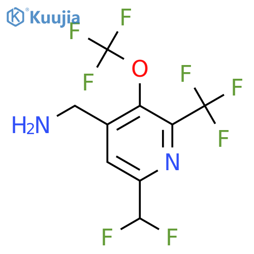 4-(Aminomethyl)-6-(difluoromethyl)-3-(trifluoromethoxy)-2-(trifluoromethyl)pyridine structure