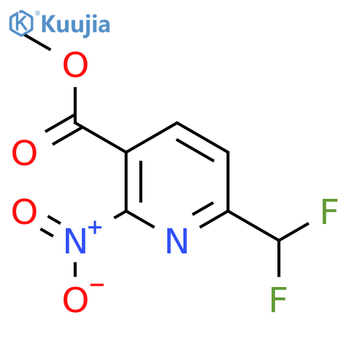 Methyl 6-(difluoromethyl)-2-nitropyridine-3-carboxylate structure