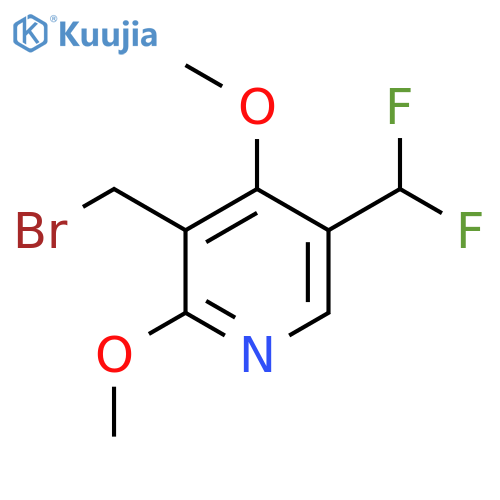 3-(Bromomethyl)-5-(difluoromethyl)-2,4-dimethoxypyridine structure