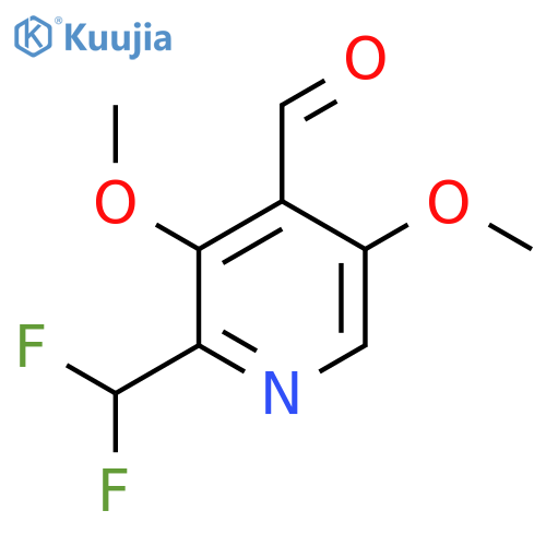 2-(Difluoromethyl)-3,5-dimethoxypyridine-4-carboxaldehyde structure