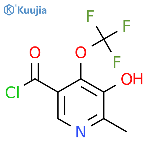 3-Hydroxy-2-methyl-4-(trifluoromethoxy)pyridine-5-carbonyl chloride structure