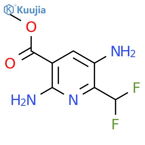 Methyl 3,6-diamino-2-(difluoromethyl)pyridine-5-carboxylate structure