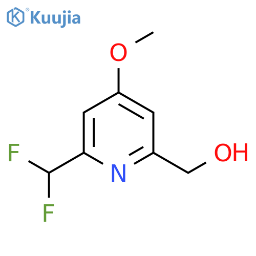 2-(Difluoromethyl)-4-methoxypyridine-6-methanol structure
