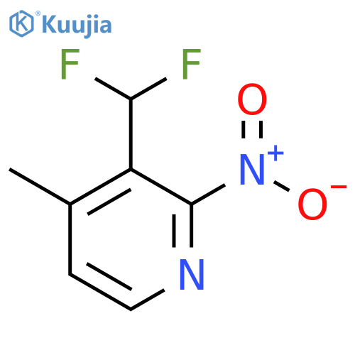 3-(Difluoromethyl)-4-methyl-2-nitropyridine structure