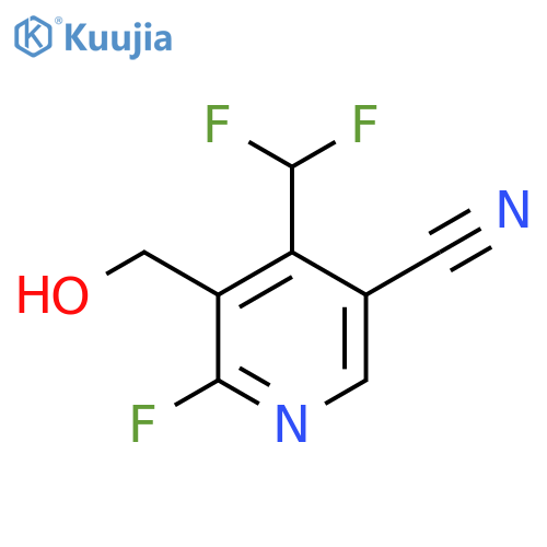 5-Cyano-4-(difluoromethyl)-2-fluoropyridine-3-methanol structure