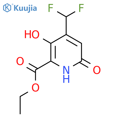 Ethyl 4-(difluoromethyl)-3,6-dihydroxypyridine-2-carboxylate structure