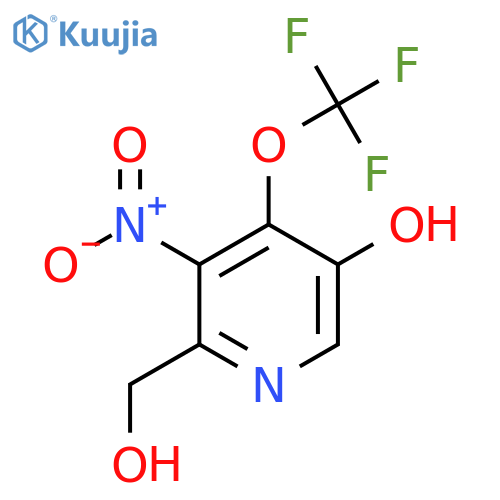 5-Hydroxy-3-nitro-4-(trifluoromethoxy)pyridine-2-methanol structure