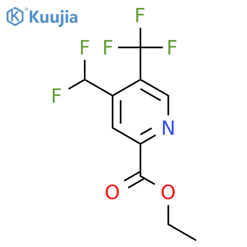 Ethyl 4-(difluoromethyl)-5-(trifluoromethyl)pyridine-2-carboxylate structure