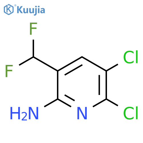 6-Amino-2,3-dichloro-5-(difluoromethyl)pyridine structure