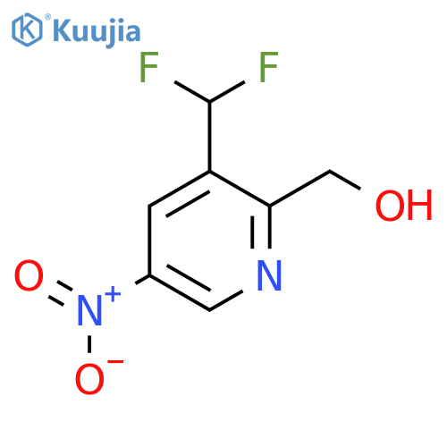3-(Difluoromethyl)-5-nitropyridine-2-methanol structure