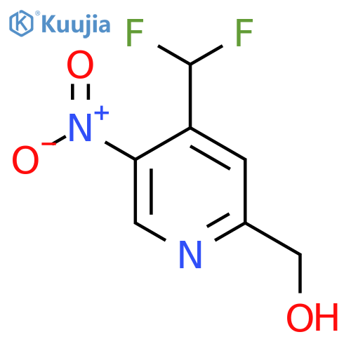 4-(Difluoromethyl)-5-nitropyridine-2-methanol structure