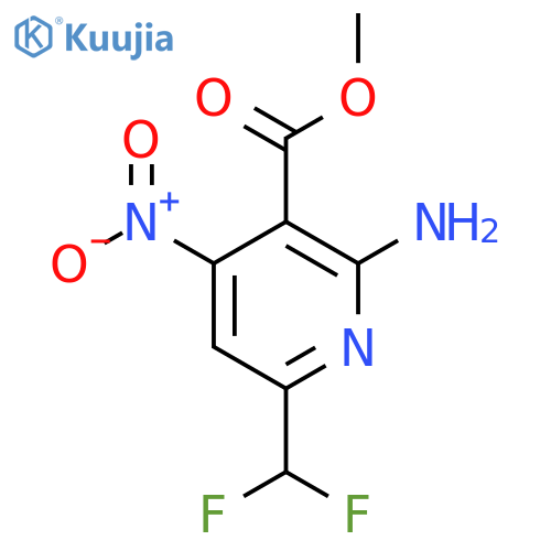 Methyl 2-amino-6-(difluoromethyl)-4-nitropyridine-3-carboxylate structure