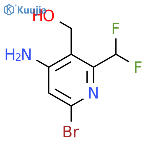 4-Amino-6-bromo-2-(difluoromethyl)pyridine-3-methanol structure