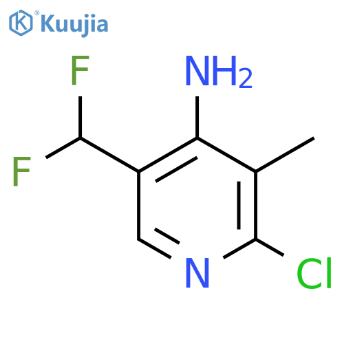4-Amino-2-chloro-5-(difluoromethyl)-3-methylpyridine structure