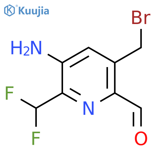 3-Amino-5-(bromomethyl)-2-(difluoromethyl)pyridine-6-carboxaldehyde structure