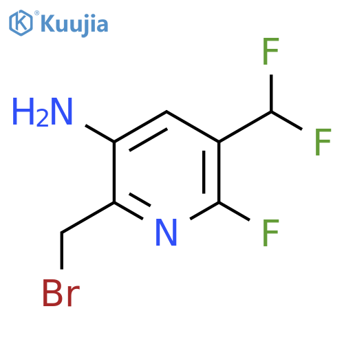 3-Amino-2-(bromomethyl)-5-(difluoromethyl)-6-fluoropyridine structure