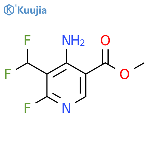 Methyl 4-amino-3-(difluoromethyl)-2-fluoropyridine-5-carboxylate structure