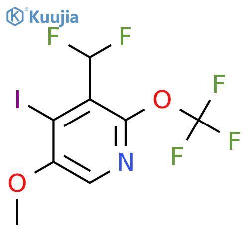 3-(Difluoromethyl)-4-iodo-5-methoxy-2-(trifluoromethoxy)pyridine structure