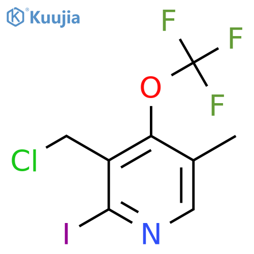3-(Chloromethyl)-2-iodo-5-methyl-4-(trifluoromethoxy)pyridine structure