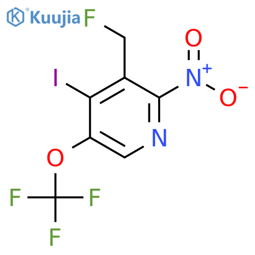 3-(Fluoromethyl)-4-iodo-2-nitro-5-(trifluoromethoxy)pyridine structure