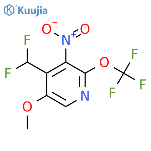 4-(Difluoromethyl)-5-methoxy-3-nitro-2-(trifluoromethoxy)pyridine structure