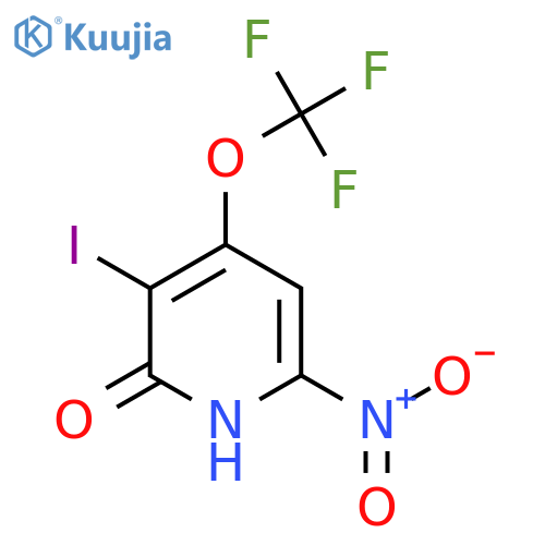 2-Hydroxy-3-iodo-6-nitro-4-(trifluoromethoxy)pyridine structure