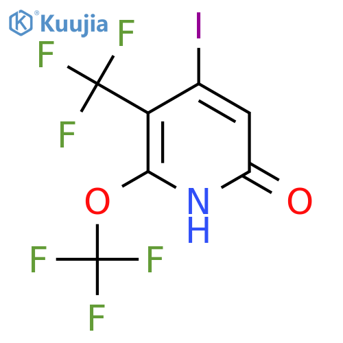 6-Hydroxy-4-iodo-2-(trifluoromethoxy)-3-(trifluoromethyl)pyridine structure