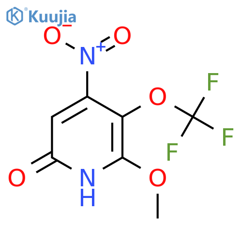 6-Hydroxy-2-methoxy-4-nitro-3-(trifluoromethoxy)pyridine structure