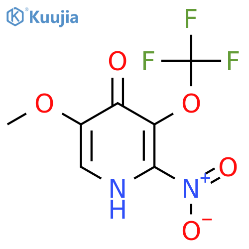 4-Hydroxy-5-methoxy-2-nitro-3-(trifluoromethoxy)pyridine structure