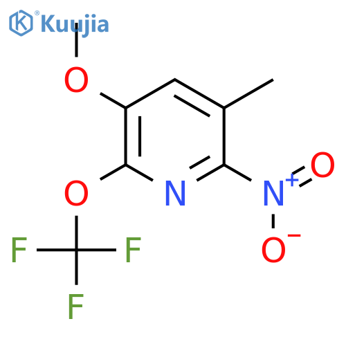 3-Methoxy-5-methyl-6-nitro-2-(trifluoromethoxy)pyridine structure