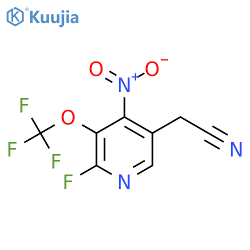 2-Fluoro-4-nitro-3-(trifluoromethoxy)pyridine-5-acetonitrile structure