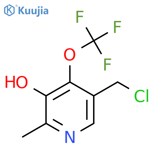 5-(Chloromethyl)-3-hydroxy-2-methyl-4-(trifluoromethoxy)pyridine structure
