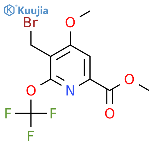 Methyl 3-(bromomethyl)-4-methoxy-2-(trifluoromethoxy)pyridine-6-carboxylate structure
