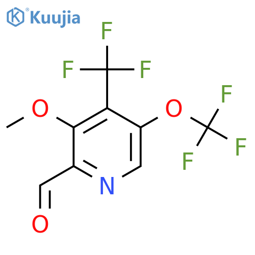 3-Methoxy-5-(trifluoromethoxy)-4-(trifluoromethyl)pyridine-2-carboxaldehyde structure