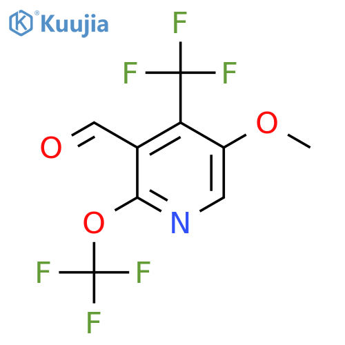5-Methoxy-2-(trifluoromethoxy)-4-(trifluoromethyl)pyridine-3-carboxaldehyde structure