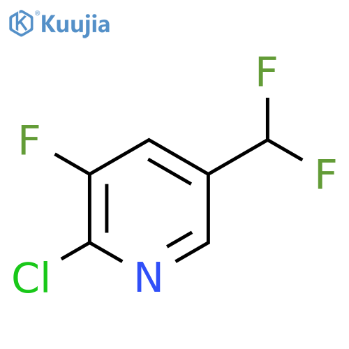 2-Chloro-5-(difluoromethyl)-3-fluoropyridine structure