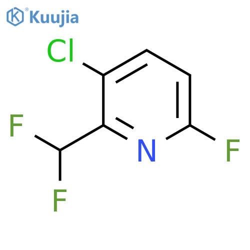 3-Chloro-2-(difluoromethyl)-6-fluoropyridine structure