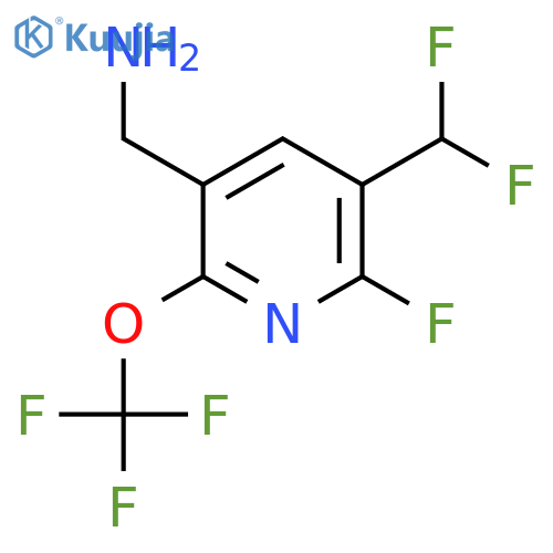 3-(Aminomethyl)-5-(difluoromethyl)-6-fluoro-2-(trifluoromethoxy)pyridine structure