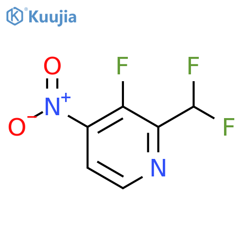 2-(Difluoromethyl)-3-fluoro-4-nitropyridine structure