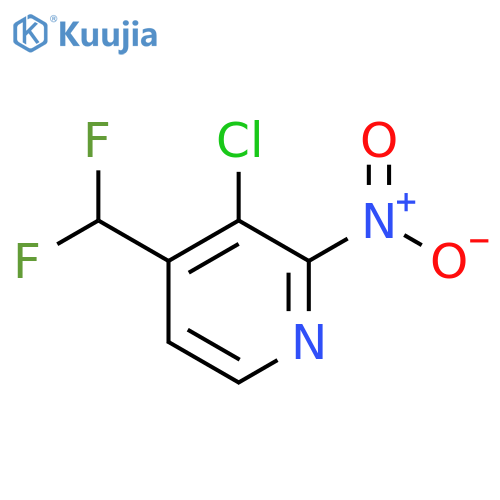 3-Chloro-4-(difluoromethyl)-2-nitropyridine structure