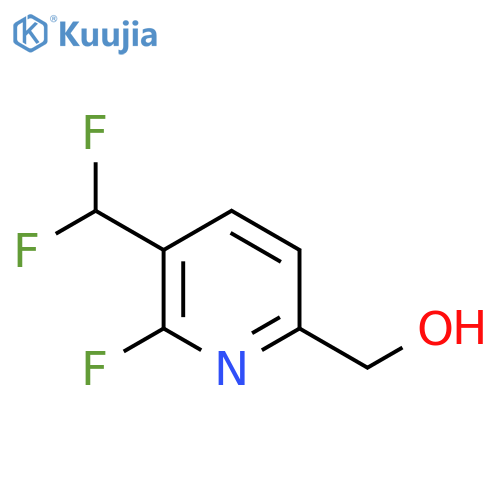 3-(Difluoromethyl)-2-fluoropyridine-6-methanol structure
