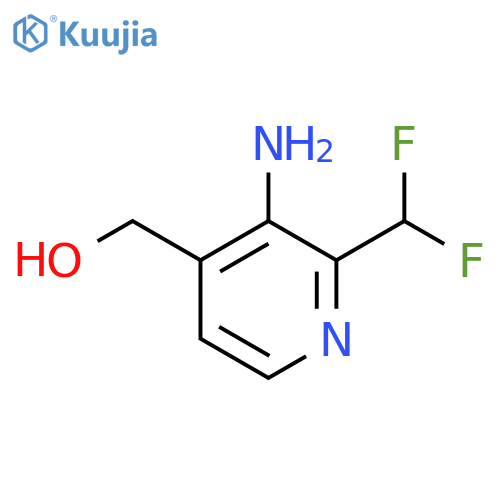 3-Amino-2-(difluoromethyl)pyridine-4-methanol structure
