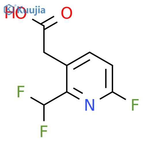 2-(Difluoromethyl)-6-fluoropyridine-3-acetic acid structure