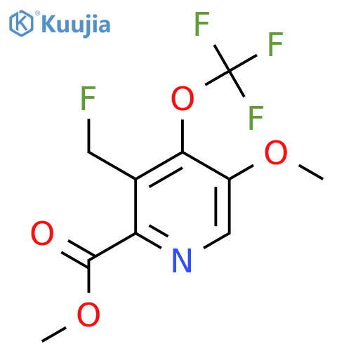 Methyl 3-(fluoromethyl)-5-methoxy-4-(trifluoromethoxy)pyridine-2-carboxylate structure