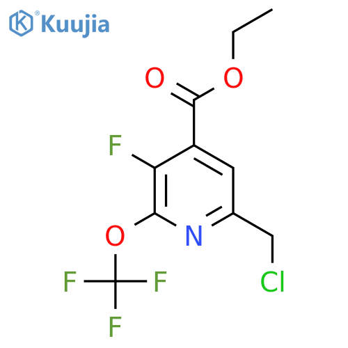 Ethyl 6-(chloromethyl)-3-fluoro-2-(trifluoromethoxy)pyridine-4-carboxylate structure