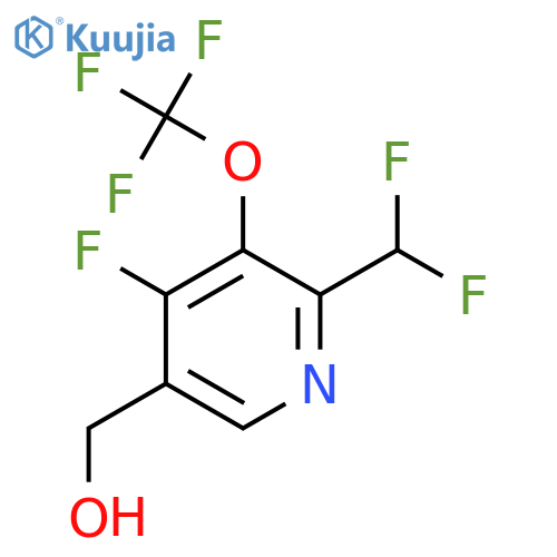 2-(Difluoromethyl)-4-fluoro-3-(trifluoromethoxy)pyridine-5-methanol structure