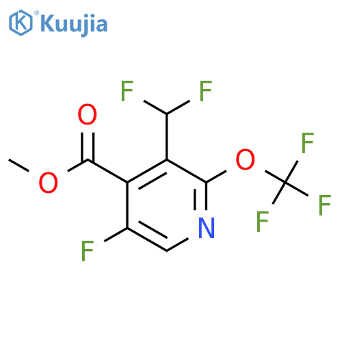 Methyl 3-(difluoromethyl)-5-fluoro-2-(trifluoromethoxy)pyridine-4-carboxylate structure